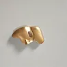 Fashionable brooch - geometric abstract - half-face shape