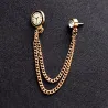 Spilla con tendenza coreana - spilla con orologio e catena