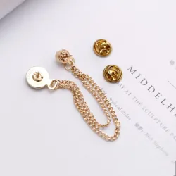 BrochesBroche con tendencia coreana - broche con reloj y cadena
