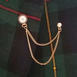 BrochesBroche con tendencia coreana - broche con reloj y cadena