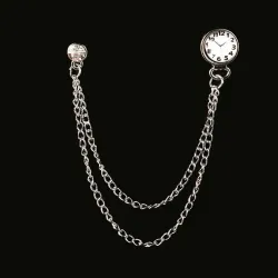 BrochesBroche con tendencia coreana - broche con reloj y cadena