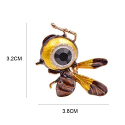 Big-Eye - ape - spilla con strass