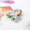 Smiling crystal snail - brooch