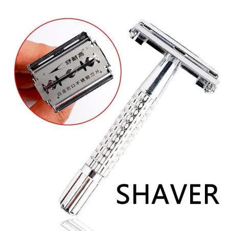 Shaving razor - double edge - with one blade