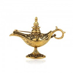 Aladdin's magic lamp - elegant brooch