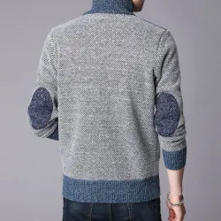 Dicker warmer Pullover - kurze Jacke mit Reißverschluss - Kaschmir / Wolle / Fleece
