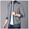 Thick warm sweater - short jacket with zipper - cashmere / wool / fleece