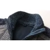 Gruby ciepły sweter - krótka kurtka z zamkiem - kaszmir / wełna / polarKurtki