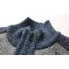Gruby ciepły sweter - krótka kurtka z zamkiem - kaszmir / wełna / polarKurtki