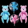 Baby shower - palloncini - orsacchiotto / passeggino - per ragazzi / ragazze