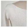 Stijlvolle pullover met lange mouwen - sexy t-shirt - vierkante kraagBlouses & overhemden