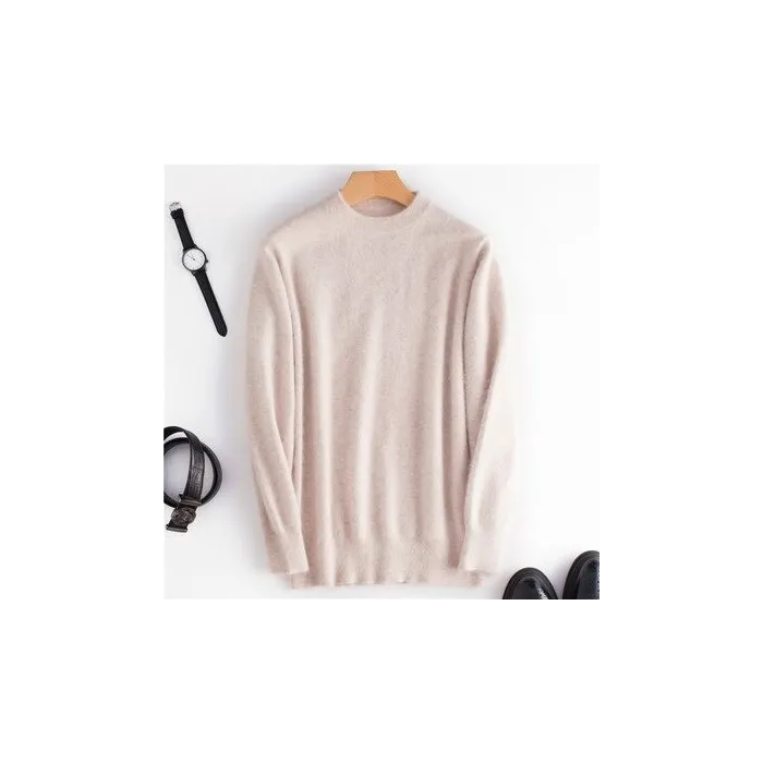 Men's soft sweater - mink cashmere