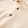 Męski sweter POLO - t-shirt z guzikami - kaszmirBluzy & Swetry