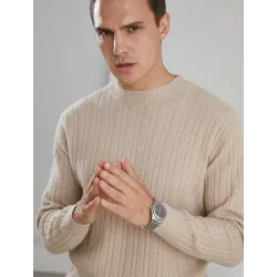 Elegancki sweter męski - czysty kozi kaszmirBluzy & Swetry