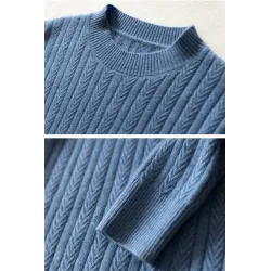 Elegant men's sweater - pure goat cashmere