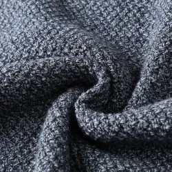 Classic knitted sweater with stripes - cashmere / cotton