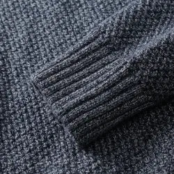 Classic knitted sweater with stripes - cashmere / cotton