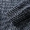 Classic knitted sweater with stripes - cashmere / cotton