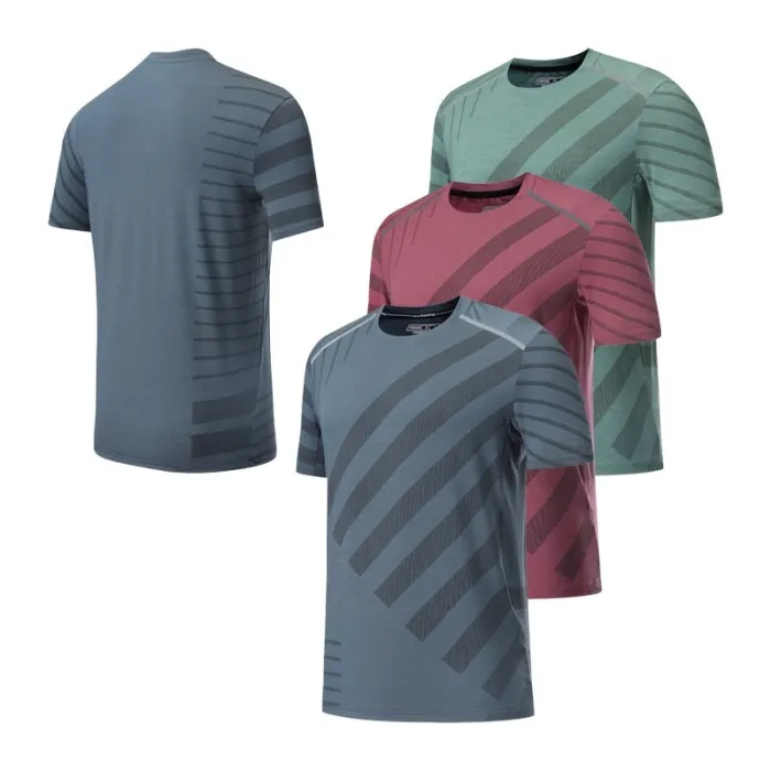 Heren sport t-shirt - elastisch - sneldrogend - grafische printT-Shirts
