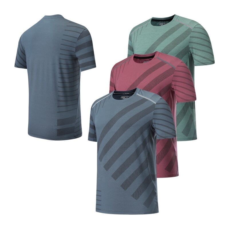 Herren Sport T-Shirt - elastisch - schnell trocknend - grafischer Druck