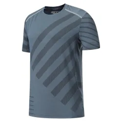Męska koszulka sportowa - elastyczna - szybkoschnąca - graficzny nadrukT-shirt