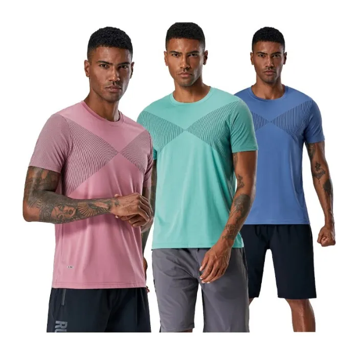 Heren sport t-shirt - sneldrogend - elastisch - compressieT-Shirts