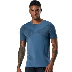 Koszulka sportowa męska - szybkoschnąca - elastyczna - kompresyjnaT-shirt