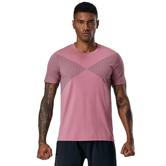 Heren sport t-shirt - sneldrogend - elastisch - compressieT-Shirts