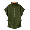 Kurzarm-T-Shirt - klassisches Top - Faith Cross bedruckt