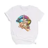 Lips / whisper words / watercolor graphic - trendy short sleeve t-shirt