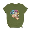 Lippen / Flüsterworte / Aquarellgrafik - trendiges Kurzarm-T-Shirt