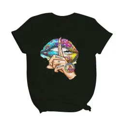Usta / szeptane słowa / akwarelowa grafika - modny t-shirt z krótkim rękawemBluzki & Koszulki