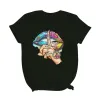 Lips / whisper words / watercolor graphic - trendy short sleeve t-shirt