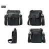 Genuine cow leather crossbody / shoulder bag - with zippersBags