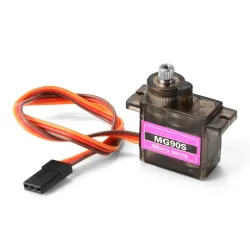 MG90S / SG90 servo - metal gear - 9g - voor RC helikopter / vliegtuig / boot / auto / robotVliegtuig