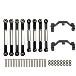 WPL - B1 B-1 B14 B-14 B24 B-24 C14 C24 - 1/16 RC auto onderdelen - metalen trekstang / stuur trekstang servo / basisR/C Auto