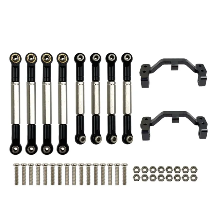 WPL - B1 B-1 B14 B-14 B24 B-24 C14 C24 - 1/16 RC auto onderdelen - metalen trekstang / stuur trekstang servo / basisR/C Auto