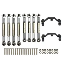WPL - B1 B-1 B14 B-14 B24 B-24 C14 C24 - 1/16 RC auto onderdelen - metalen trekstang / stuur trekstang servo / basisR/C Auto