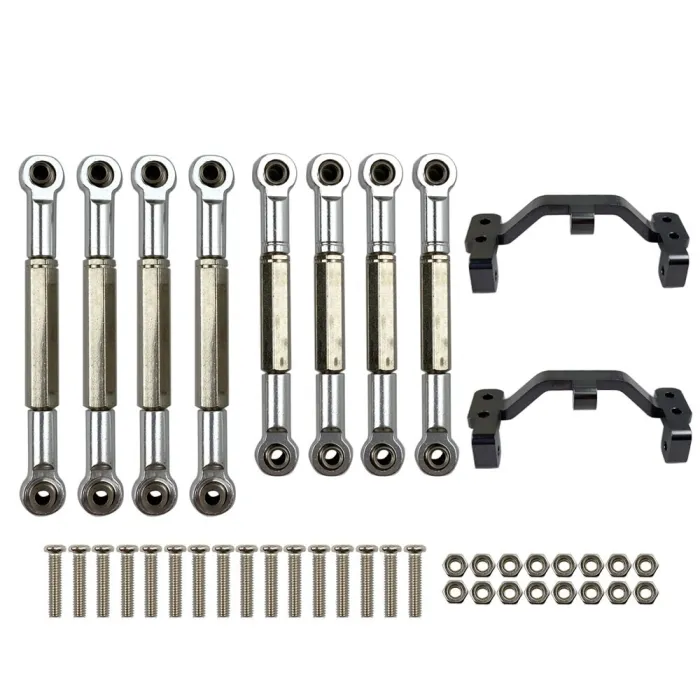WPL - B1 B-1 B14 B-14 B24 B-24 C14 C24 - 1/16 RC auto onderdelen - metalen trekstang / stuur trekstang servo / basisR/C Auto