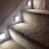Lampa LED - z czujnikiem ruchu PIR - na ścianę / meble / schody - 2 sztukiKinkiety