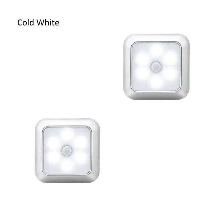 LED-Lampe - mit PIR-Bewegungsmelder - für Wand / Möbel / Treppe - 2 Stück
