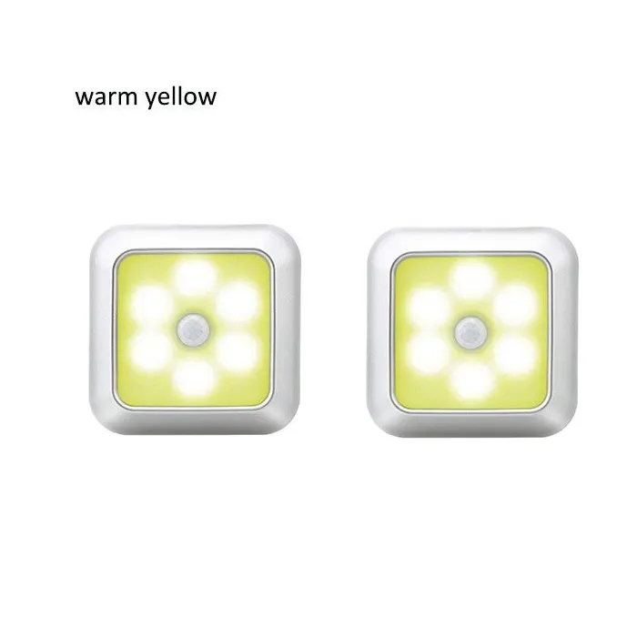 LED lamp - met PIR bewegingssensor - voor wand / meubel / trap - 2 stuksWandlampen