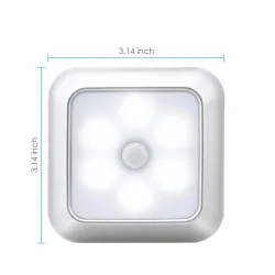 Lampa LED - z czujnikiem ruchu PIR - na ścianę / meble / schody - 2 sztukiKinkiety
