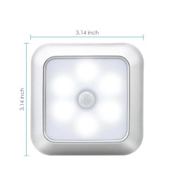 LED lamp - with PIR motion sensor - for wall / furniture / stairs - 2 pieces