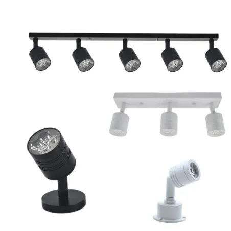 Nowoczesna lampa ścienna LED - obrotowa - 1 / 3 / 5 głowicKinkiety