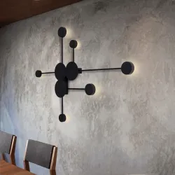 Kinkiet retro w stylu skandynawskim - lampa LEDKinkiety