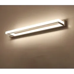 Nowoczesne oświetlenie lustra łazienkowego - LED - lampa ze stali nierdzewnej - 9W - 42cmKinkiety
