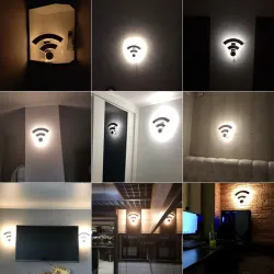 Nowoczesna akrylowa lampa ścienna - LED - WiFi designKinkiety