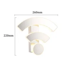 Nowoczesna akrylowa lampa ścienna - LED - WiFi designKinkiety