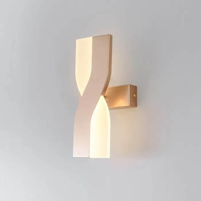 Nowoczesna lampa ścienna w stylu nordyckim - LED - regulowana - obrotowaKinkiety